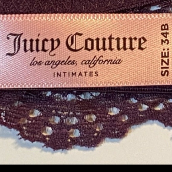 2/$40 34B PUSH UP Purple Lace JUICY COUTURE Bra convertible X crossed straps pad - Picture 10 of 10